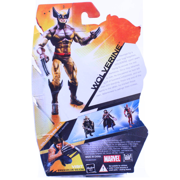 Wolverine Brown Costume Figur 3.75 Inch Hasbro 2009 | Hoppla-Stuff
